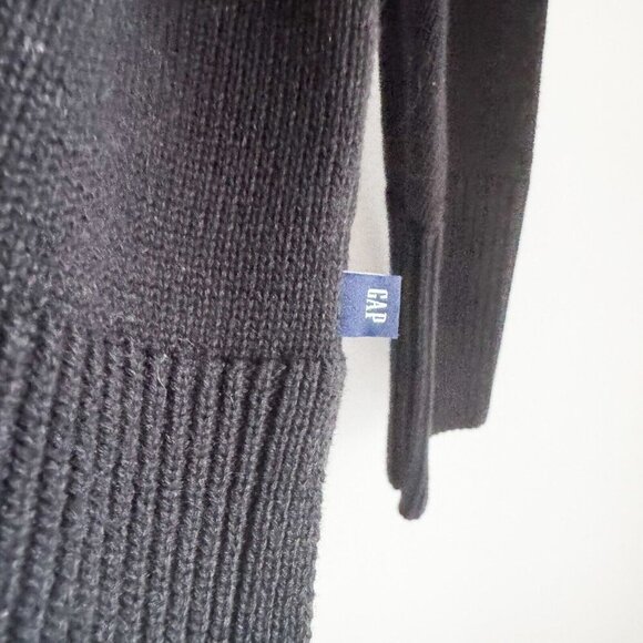 GAP Black Turtleneck 100% Cotton Minimalist L - Picture 4 of 8